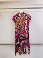 Pink Multi Print Maxi Dress