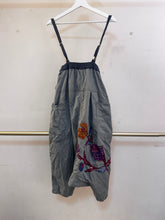 Grey Harem Pants with Floral embroidery