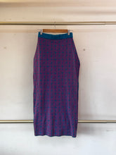 Nona Cyan Pink Pattern Skirt