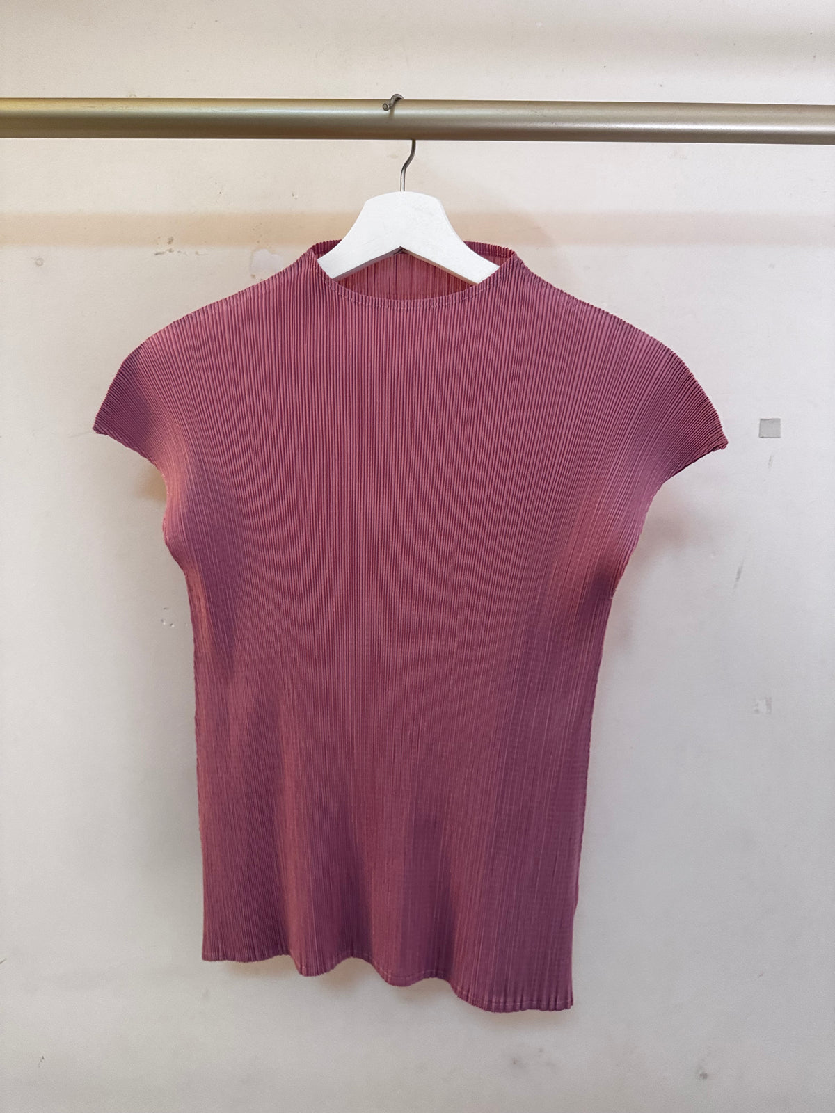 Pink Pleated Top