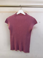 Pink Pleated Top