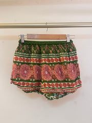 Green Printed Shorts
