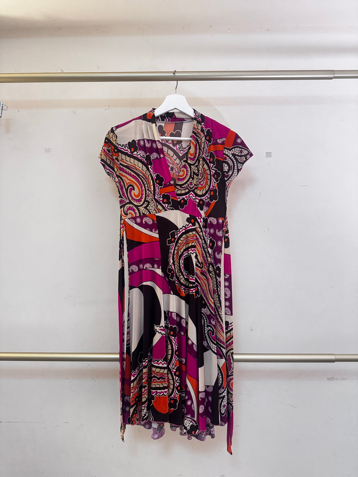 Pink Multi Print Maxi Dress