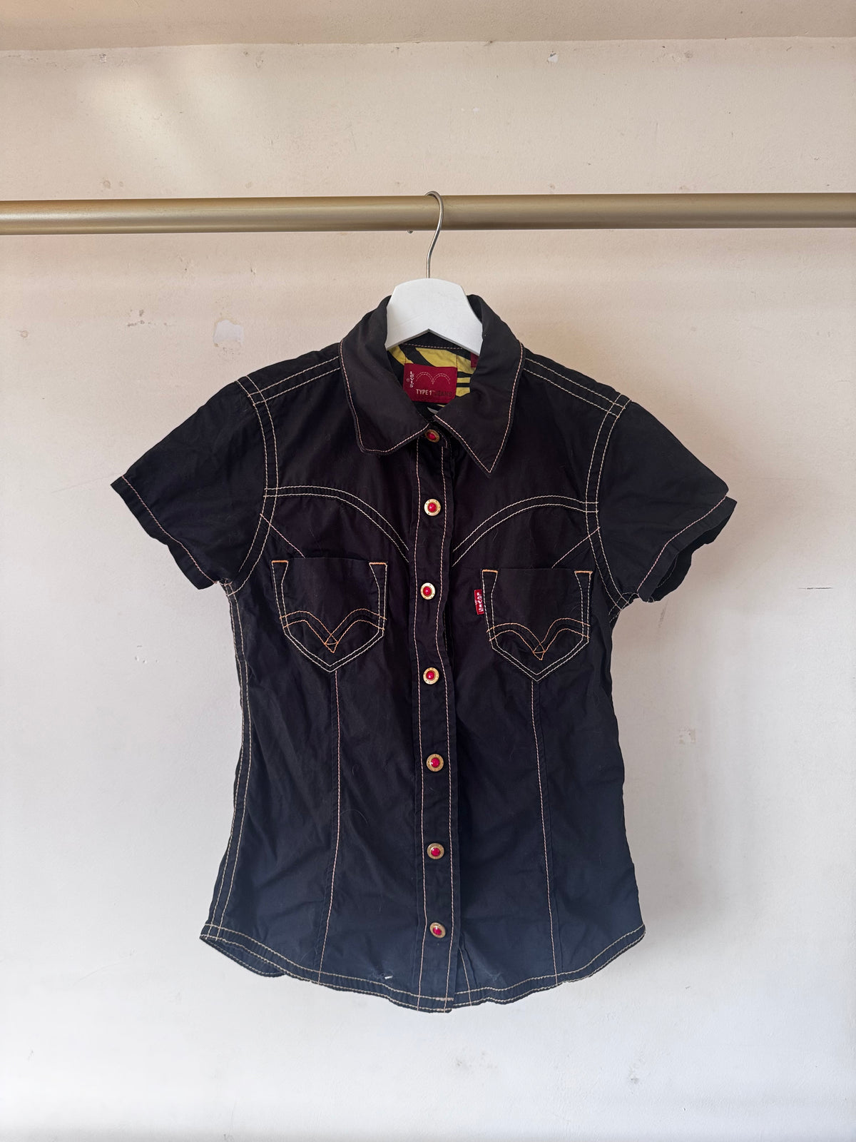 Levi Black Button up Shirt