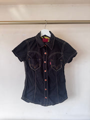 Levi Black Button up Shirt
