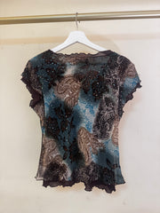 Femme Floral Mesh Top