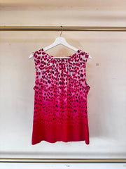 Calvin Klein Pink Leopard Print Top