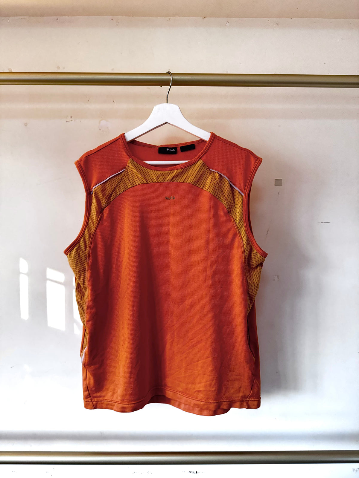 Fila Orange Activewear Tank Top