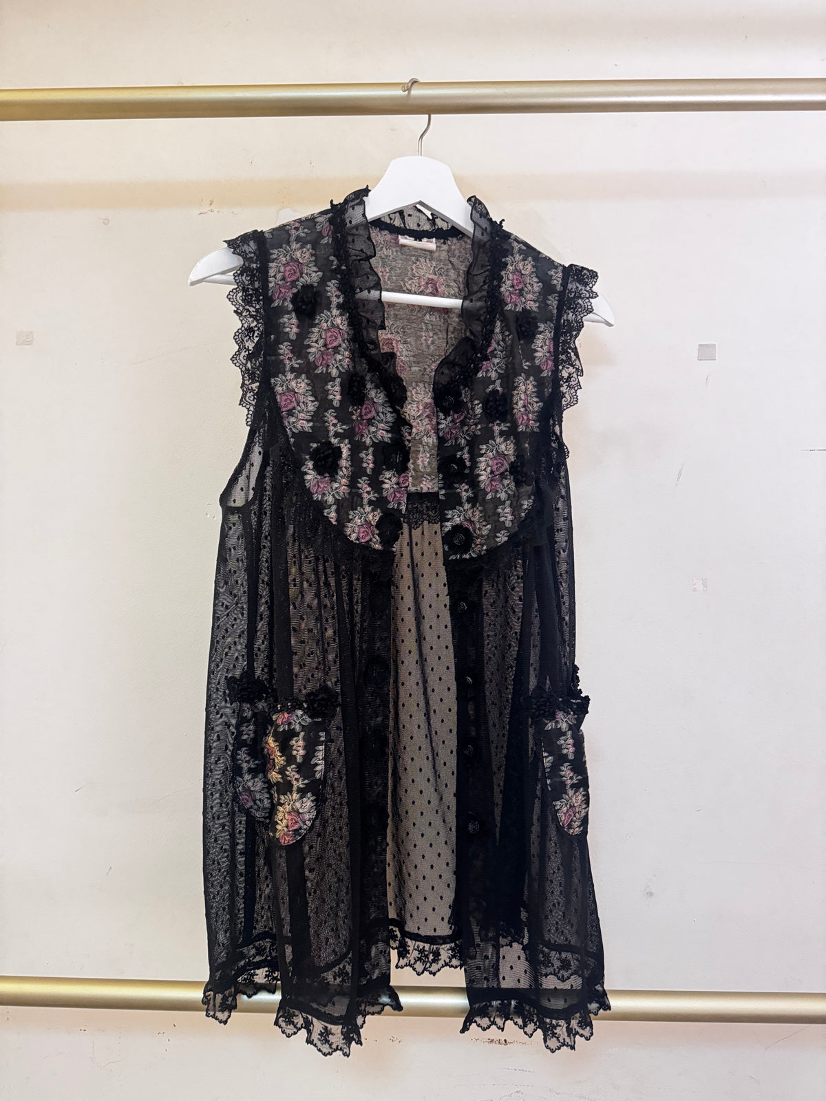 Lily Blouse Tokyo Black Mesh Top
