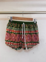 Green Printed Shorts